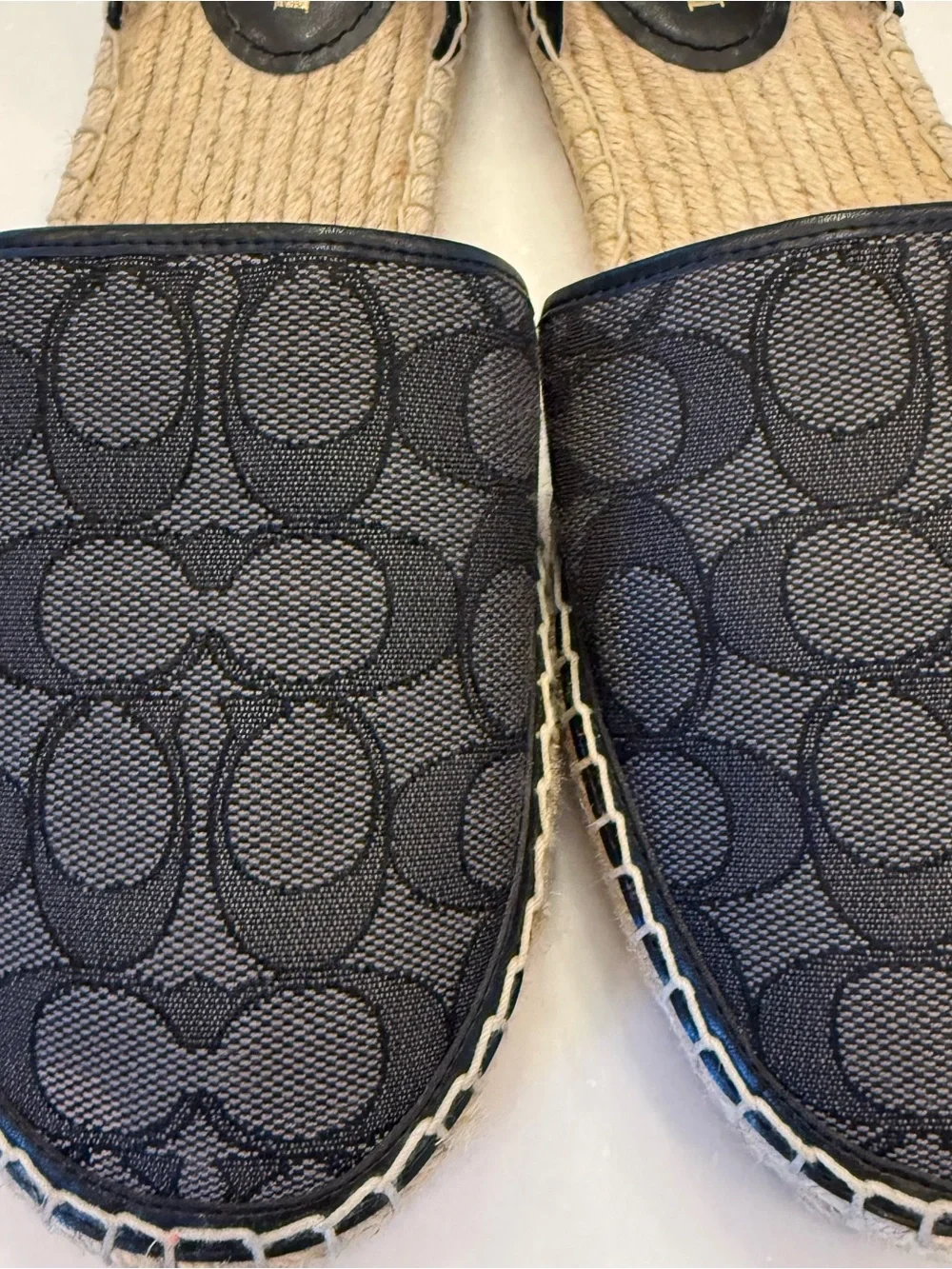 Coach Connie Espadrille In Signature Jacquard Women’s Size 9.5 B EUC